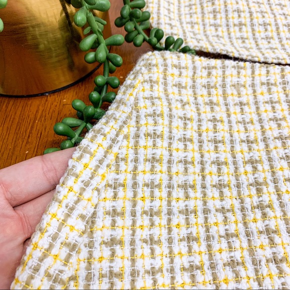 **SOLD** NWT Lush Brand Yellow Tweed Skirt Set - Picture 3 of 8